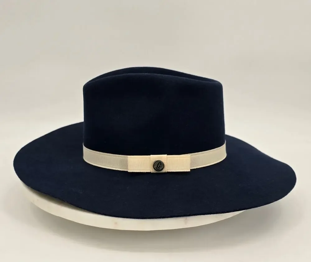 Rocking C by Cavender’s Boho Western‎ Navy Wool Felt Fedora